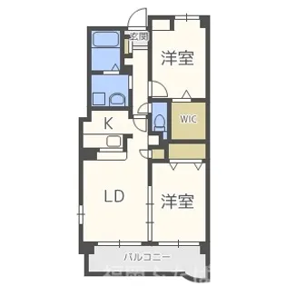 トゥー・ル・モンド【3階】の間取り