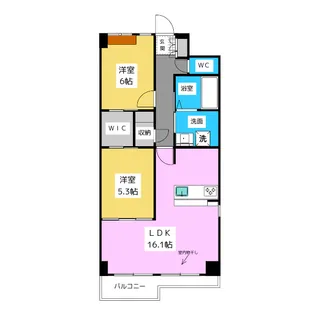 Etoile Le Lion Kagita【4階】の間取り