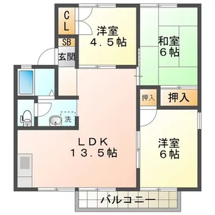 ジョリメゾンセジュール【2階】の間取り