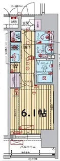 プレサンス大阪福島レシェンテ【2階】の間取り