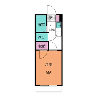エクセランス・ド・花京院【1階】の間取り