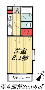 千葉県市川市南八幡3【マンション】の間取り