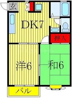 井上ハイツ【1階】の間取り