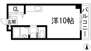 メゾンイン宝塚【4階】の間取り