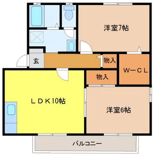 ロイヤルガーデン桑名 C【2階】の間取り