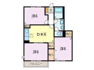 メゾンHKII【1階】の間取り