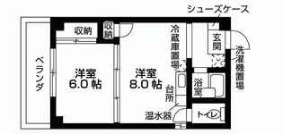 パールハイツ太秦【2階】の間取り