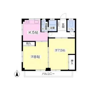 グルービーM2【2階】の間取り