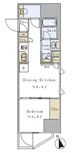 プライマル元浅草【5階】の間取り