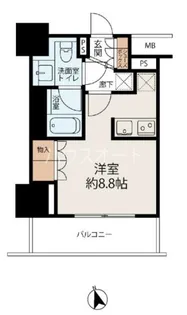 ザ・パークハウス上野【5階】の間取り