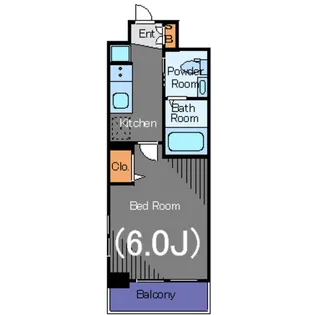 エステムプラザ品川大崎駅前レジデンシャル【12階】の間取り