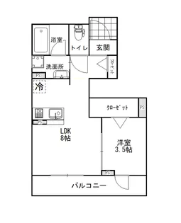 セリシエール大津【1階】の間取り
