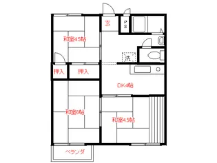 ハイツ福田【2階】の間取り