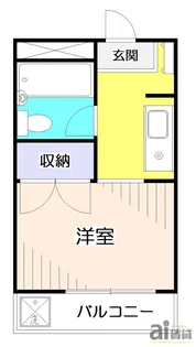 エメラルドハイツ中里【1階】の間取り