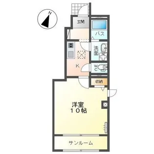 スモン E【1階】の間取り