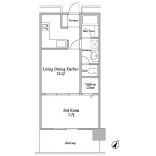 プラザタワー勝どき【14階】の間取り