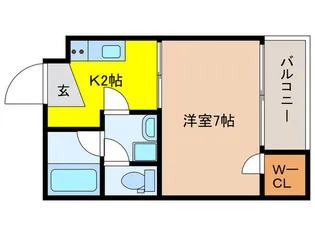 ウェルスクエア池田住吉【2階】の間取り