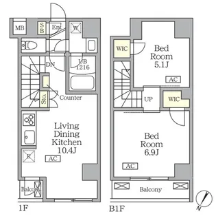 アジールコート三宿テラスの間取り