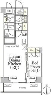 ベルファース大森山王【1階】の間取り