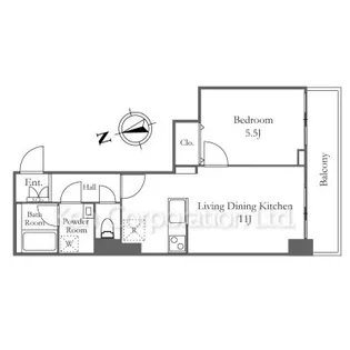 リバーシティ21新川【32階】の間取り