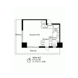 スタイリオ池尻大橋【7階】の間取り