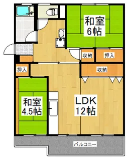 滝山団地【3階】の間取り