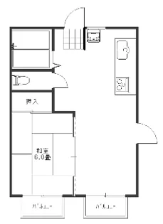 メゾン藤生【1階】の間取り