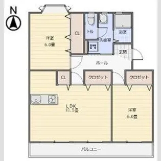 衣浦マンション A棟【3階】の間取り