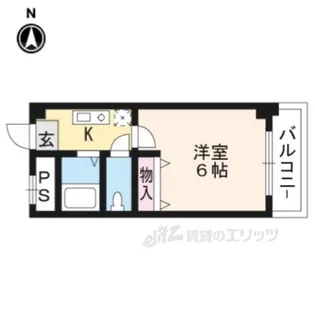 二条CUBE【3階】の間取り