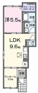 ルシエ【1階】の間取り