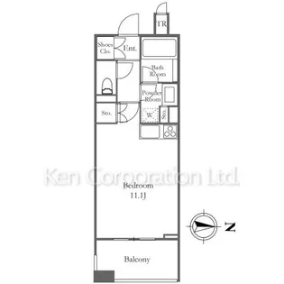 プライマル渋谷桜丘【3階】の間取り