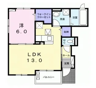 ラ・クレール【1階】の間取り