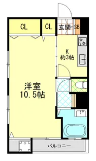 山手コーポラス【3階】の間取り
