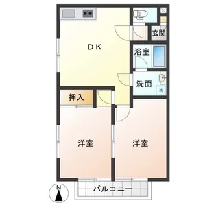 クリオコート西府II【1階】の間取り