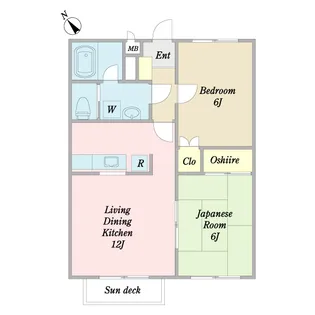 アスティオン 壱番館【1階】の間取り