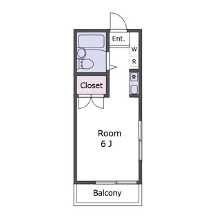 シティフラッツ西中延【2階】の間取り