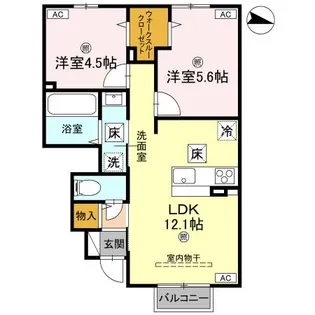 Le Ciel【1階】の間取り