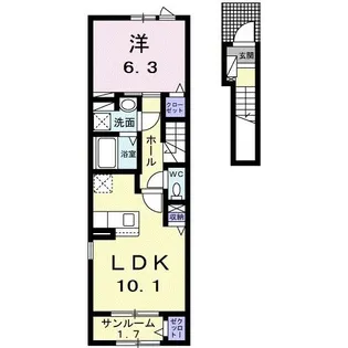 メイ・サード【2階】の間取り