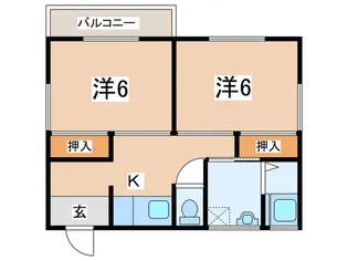 第一コーポ田丸【2階】の間取り