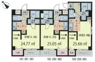 EPガーデン西船橋【2階】の間取り