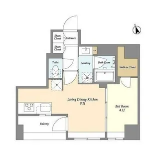 MODIER GINZA EAST【10階】の間取り