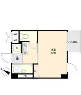 アイディ西小山【2階】の間取り