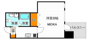 ベリーウェル阿倍野【2階】の間取り