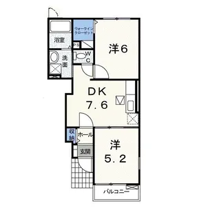 シーサイド・F・メゾン【1階】の間取り