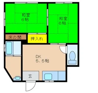 篠田コーポ【1階】の間取り