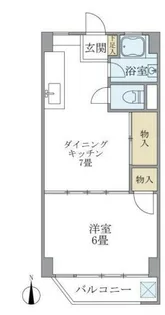 浅川コーポ(アサカワコーポ)【1階】の間取り
