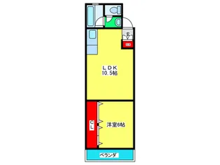 マンション八笑園【4階】の間取り