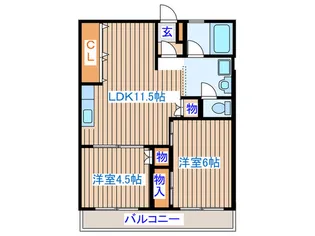 花園レジデンス【3階】の間取り