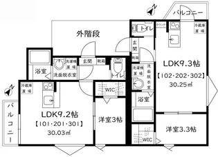 F-STAGE UWAMACHI II【1階】の間取り