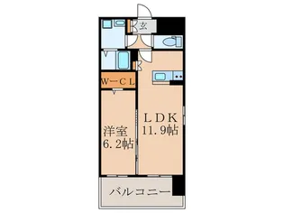 ソレアード苅田II【5階】の間取り